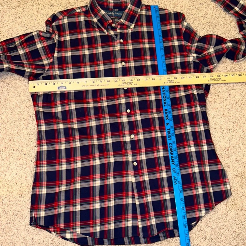 RALPH LAUREN🐎Button Down PLAID SHIRT Mens XL